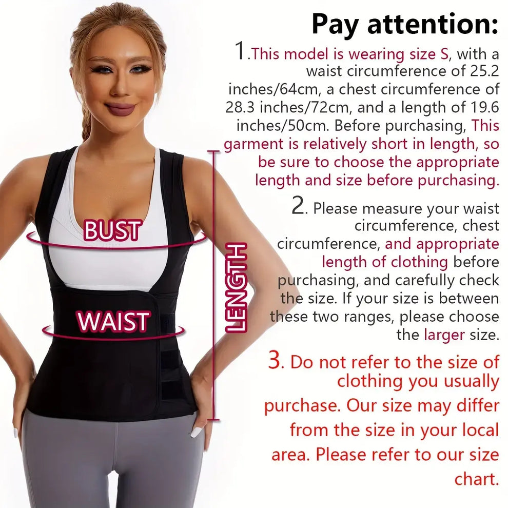 🌸 Women's Sweat Compression Shapewear Vest – Tummy Control & Sculpting Fit 🏃‍➡️🏋️‍♀️