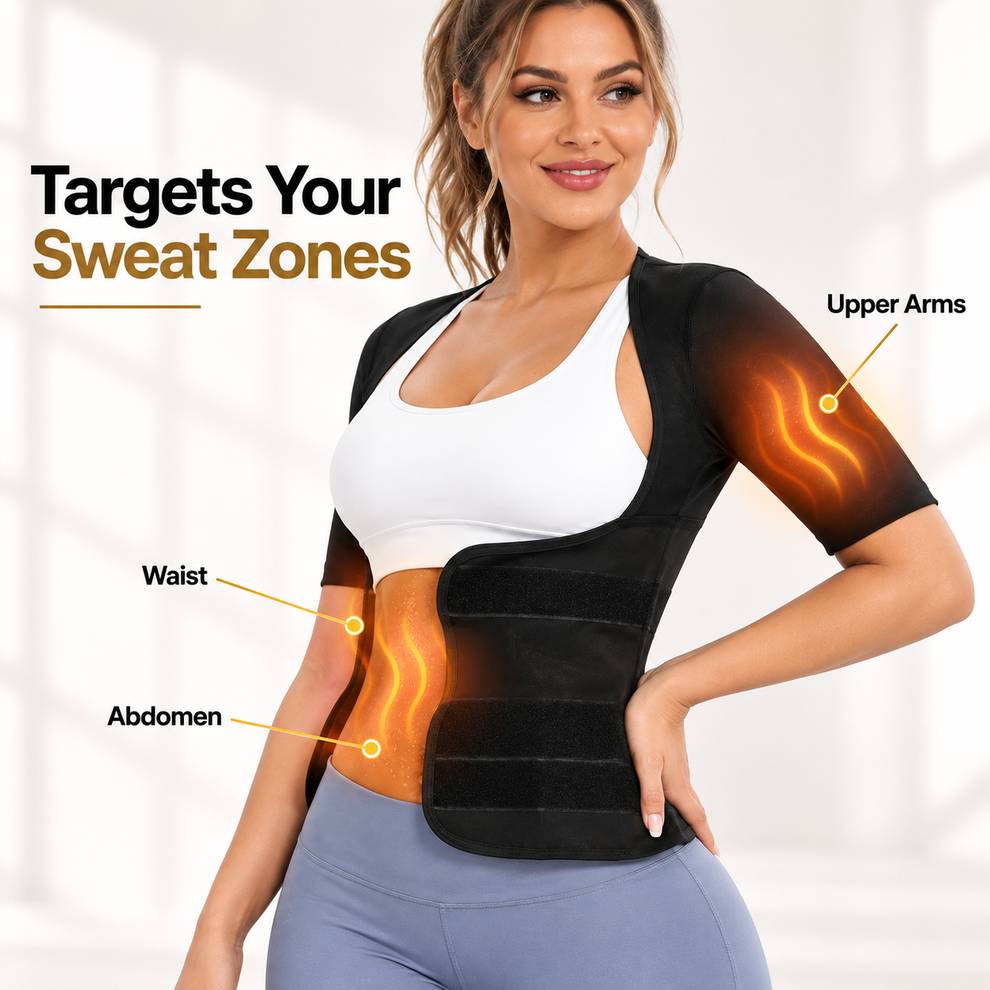 🌸 Women's Sweat Compression Shapewear Vest – Tummy Control & Sculpting Fit 🏃‍➡️🏋️‍♀️