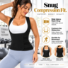 🌸 Women's Sweat Compression Shapewear Vest – Tummy Control & Sculpting Fit 🏃‍➡️🏋️‍♀️